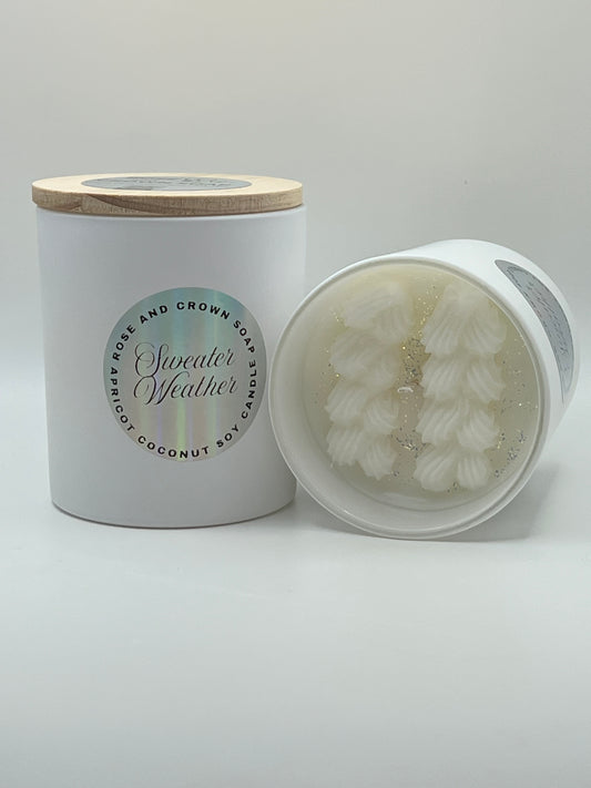 Sweater Weather - Organic Apricot, Coconut & Soy Candle