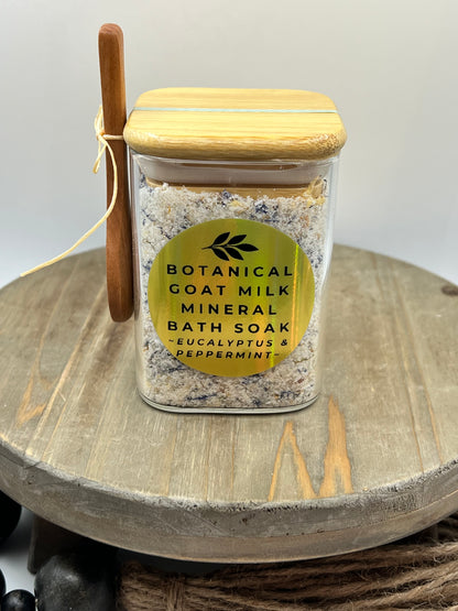 Botanical Goat Milk Mineral Bath Soak & Herbal Tea Bundle