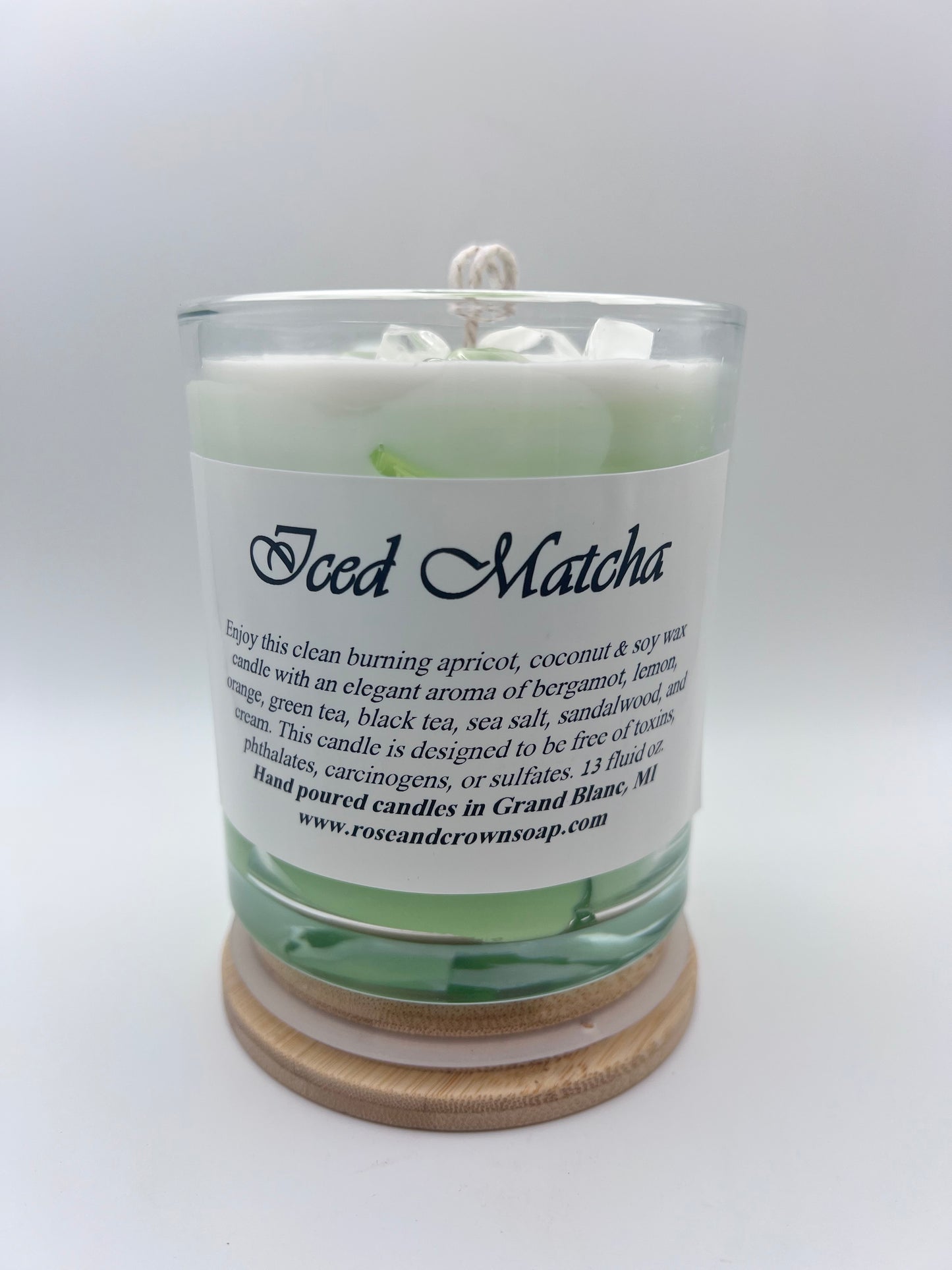 Iced Matcha- Apricot, coconut & Soy Wax Candle