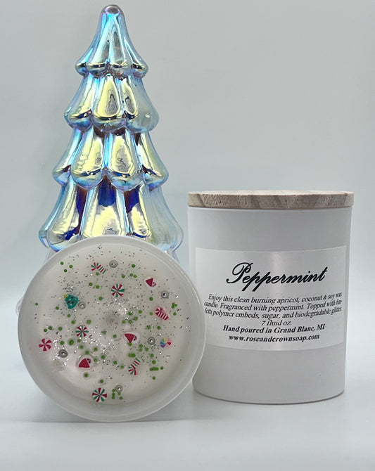 Peppermint - Apricot, Coconut & Soy Wax Candle