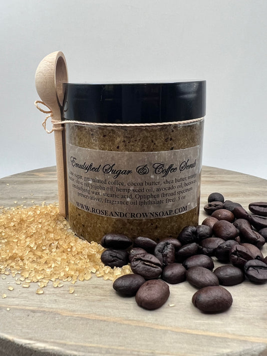 Emulsified Coffee & Sugar Scrub